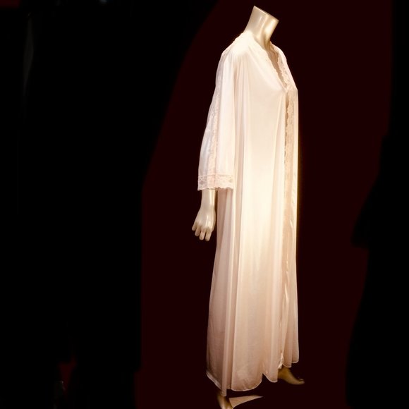 Vtg Val Mode Lace Robe - Picture 9 of 15